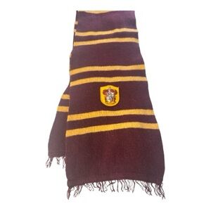 HARRY POTTER Gryffindor by WARNER BROS 100% Lambs Wool Scarf 76” x 10” Burgundy